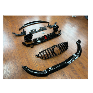 Paraurti Auto in ABS, Splitter Anteriore BRS, Diffusore Posteriore, Griglia GT, Spoiler PSM per <span class=keywords><strong>Mercedes</strong></span> W205 <span class=keywords><strong>C205</strong></span> 15-17 - Product Image 1