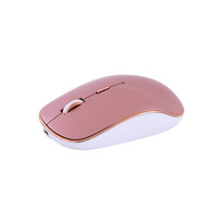 Souris sans fil ultra-fine et silencieuse à double mode optique pour ordinateur portable, PC et Mac, idéale pour la maison et le bureau