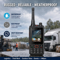 Anysecu W6 Pro 4G PoC UHF DMR Talkie-walkie Android 10 GPS Beidou 4200mAh 2+16G Double Mode Intelligent IP6 Radio Bidirectionnelle 2.4 Pouces