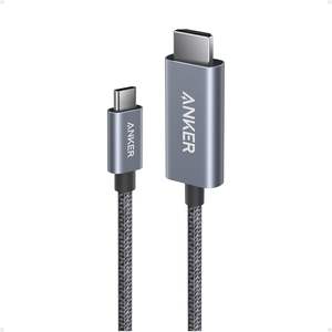Anker Nano Câble USB C vers <span class=keywords><strong>HDMI</strong></span> avec 4K 60Hz Câble USB tressé en nylon ultra-rapide avec blindage avancé pour MacBook, TV HD - Product Image 1