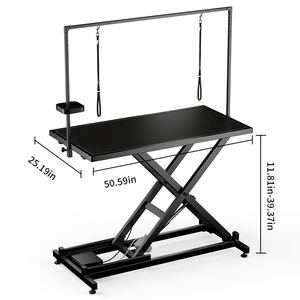 <span class=keywords><strong>Mesa</strong></span> de Peluquería Veterinaria Eléctrica con Luz LED para Mascotas, <span class=keywords><strong>Mesa</strong></span> de Peluquería <span class=keywords><strong>Canina</strong></span> Elevadora con Funciones de Limpieza para Herramientas de Peluquería de Mascotas - Product Image 2