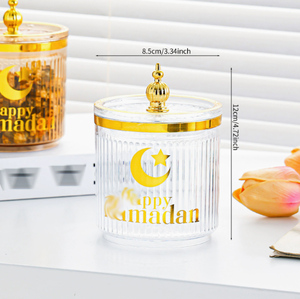 DAMAI Vente en gros de pots en plastique transparent scellés pour l'Aïd Moubarak, contenants de stockage hermétiques pour poudre, thé, céréales, aliments de cuisine - Product Image 6