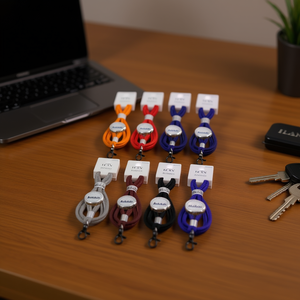 Laccetto Personalizzato Ilan 45Cm Con Clip Per Carta D'Identità E Chiavi Set Accessori Antonio 8 Pezzi - Product Image 2