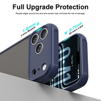 Coque de téléphone hybride TPU PC anti-choc mate dépolie avec découpe précise pour iPhone 18 17 Pro Max 16 15 Funda