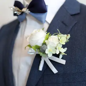 סגנון מערבי קוריאני ורוד פרחים שושבינה אחיות חתונה פרק כף היד פרח החתן ואת האיש הטוב ביותר חתונה