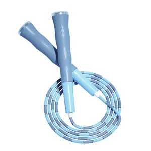 New bán buôn Core tập thể dục tốc độ cao nhựa mềm phân đoạn thô đính cườm bỏ qua jump rope cho trẻ em