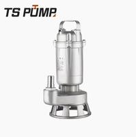 Pompe à eau usée centrifuge submersible électrique en acier inoxydable haute pression, matériau d'étanchéité en PTFE, anti-obstruction