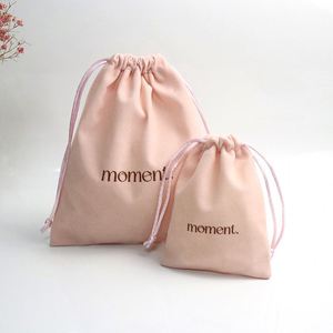 Custom Logo Velvet Dust <b>Bag</b> for Jewelry for Rings Necklaces Earrings and Bracelets Recyclable Makeup Cosmetic Support - Product Image 3