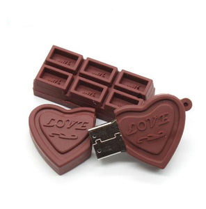 Clé USB en PVC 3.0 8 Go 16 Go 32 Go 64 Go, Clé USB Flash Drive en forme de Chocolat de Dessin Animé, Clé USB 2.0 1 Go 2 Go 4 Go - Product Image 1