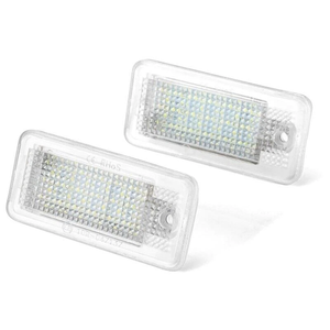 8E0943025B Nouvel assemblage d'éclairage de <span class=keywords><strong>plaque</strong></span> de voiture 6000K 2x feux de <span class=keywords><strong>plaque</strong></span> d'immatriculation LED <span class=keywords><strong>Audi</strong></span> A3/S3/<span class=keywords><strong>A4</strong></span>/S4/B6/<span class=keywords><strong>B7</strong></span>/A6/S6/A8/Q7 - Product Image 2