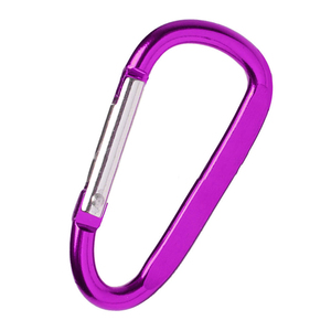 Klip Pengait Bentuk D Logo Kustom Grosir, Carabiner Mini Logam Aluminium untuk Menggantung Tas & Penggunaan Luar Ruangan - Product Image 6