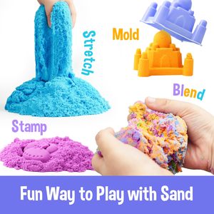 Nhà Máy Cung Cấp Không Độc Hại Tự Làm Không Gian Đồ Chơi Mềm Ma Thuật Cát Trẻ Em Của Playdough & <span class=keywords><strong>Slime</strong></span> Không Dính Tài Tính An Toàn Và Không Độc Hại - Product Image 2