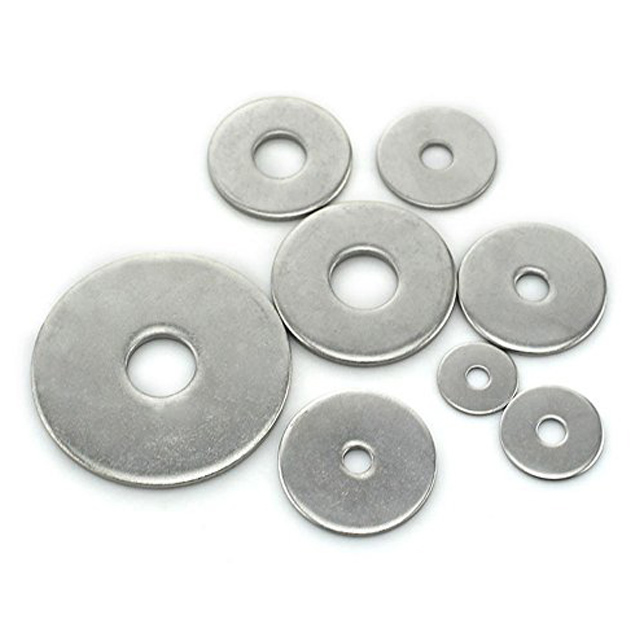 Factory 304 316 Stainless Steel Black Galvanized M4 M5 Plain Washers DIN125 Flat Washers