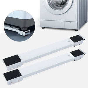 Chariot <span class=keywords><strong>pour</strong></span> laveuse et sécheuse Glissières <span class=keywords><strong>pour</strong></span> <span class=keywords><strong>meubles</strong></span> Base robuste Rouleaux <span class=keywords><strong>pour</strong></span> appareils électroménagers Paire d'outils de déplacement améliorés - Product Image 1