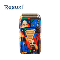 Rasoir électrique Resuxi LK-2207 pour hommes, rasage de la barbe, étanche IPX6, rasoir électrique à double lame, rasoir à lames rechargeable pour hommes