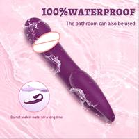 Ylove - Juguetes Sexuales Vibradores Potentes de Silicona Líquida Suave ABS de Doble Cabeza para Mujeres, 10 Modos, Dildo, Vibrador Vaginal, Masajeador