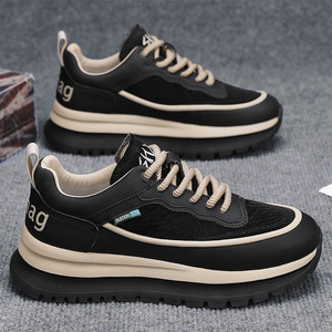 Sneakers décontractées pour hommes de marque OEM, design tendance, empeigne multicolores, semelle épaisse, chaussures de marche pour l'extérieur - Product Image 5