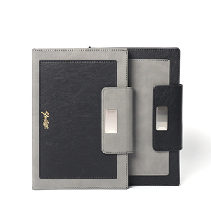 Nhà Máy <span class=keywords><strong>2025</strong></span> Tùy chỉnh màu đen màu xám kế hoạch A5 kinh doanh văn phòng máy tính xách tay da cho doanh nghiệp và quà tặng - Product Image 3