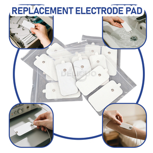 OEM/ODM Ems elettroterapia elettroelettrocuscinetti riutilizzabili in gomma a scatto decine tamponi autoadesivi riutilizzabili patch unità elettrodi - Product Image 4