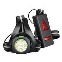 Nouvelle lampe frontale rechargeable haute luminosité pour course nocturne, étanche, pour sports de plein air et escalade