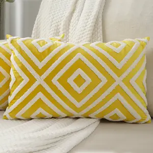 หมอนโซฟาผ้ากำมะหยี่ดัตช์สีทึบขอบมีดนุ่มพิเศษซิปซ่อนสาม<span class=keywords><strong>มิติ</strong></span>สำหรับการอ่านส่วนที่เหลือของเตียง - Product Image 1