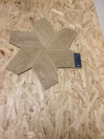 Parquet en bois de forme personnalisée Parquet au design unique Plancher à motif artistique