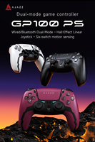 Manette de jeu AJAZZ GP100 PS avec joystick à effet Hall, double mode, détection de mouvement 6 axes pour PS4, PC, jeux FPS et de course