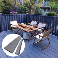 Planches de terrasse en composite WPC écologiques 140x25, aspect bois, imperméables, antidérapantes, double verrouillage, pour jardin, extérieur, parc