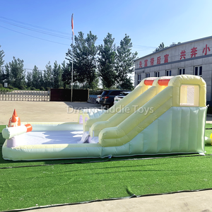 Water Splash Spinner Jumping Castle para niños Color pastel moderno inflable Bounce Slide Combo con Splash Pool <span class=keywords><strong>Castillo</strong></span> - Product Image 4