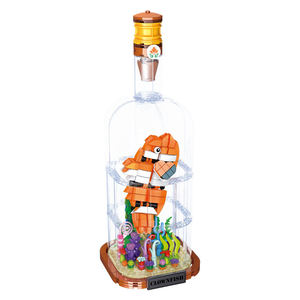 391 Piezas de Bloques de Construcción Transparentes con Luz LED, Lámpara Nocturna de Pez Payaso, Juguetes STEM DIY para Niños, Decoración del Hogar, Regalo - Product Image 1