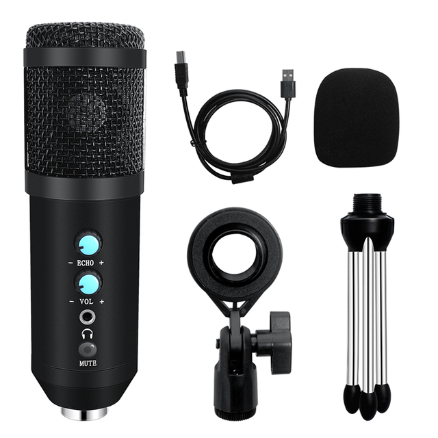 Condenser Microphone at BM-U800 USB Computer Cardioid Mic Podcast Condenser Microphone with Professional Sound Chipset