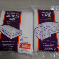 Heavy Duty King Colchón Cubierta de plástico Bolsas protectoras 5 Mil