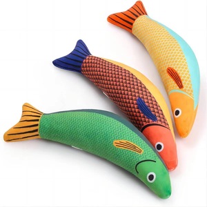 Jouets pour chats Zoyi Pet en forme de <span class=keywords><strong>poisson</strong></span> assortis avec herbe à chat, jouets en peluche à thème océan, jouets interactifs colorés pour chats - Product Image 6