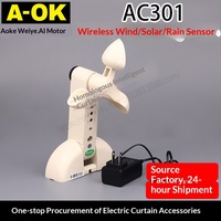 Store intelligent électrique de plafond AOK AC301, alimenté par courant alternatif, sans fil, avec capteur vent-soleil-pluie, pour stores et volets roulants, Guangdong