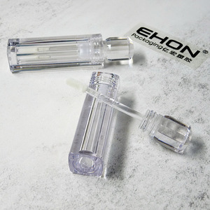 Diamond Cap <b>Clear</b> Empty Lip Glaze Bottle As Transparent Lip <b>Gloss</b> Tube Screw Cap Cosmetic Packaging Hot Stamped Silk Screen - Product Image 5
