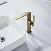 Grifo monomando cuadrado para lavabo de baño al por mayor, diseño de palanca única, grifo mezclador cuadrado duradero con núcleo de válvula cerámica