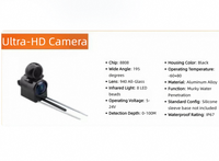 Caméra sous-marine portable MF HD avec vision nocturne, étanche IP67, écran 4,3 pouces, câble intégré, détecteur de poissons visuel pour la pêche à l'ancre