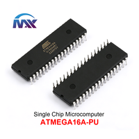 ATMEGA16A-PU DIP40 AVR Core 16KB Flash IC Chip Micro-ordinateur à puce unique (MCU/MPU/SOC) 2.7V-5.5V