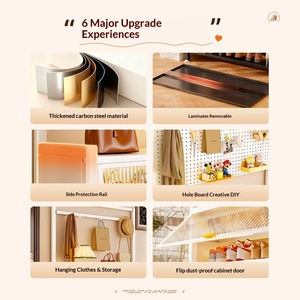 <span class=keywords><strong>Perchero</strong></span> Independiente con Banco para Zapatos 3 en 1, Mueble Zapatero Antipolvo y Colgador de <span class=keywords><strong>Abrigos</strong></span> para la <span class=keywords><strong>Entrada</strong></span> del Hogar - Product Image 4