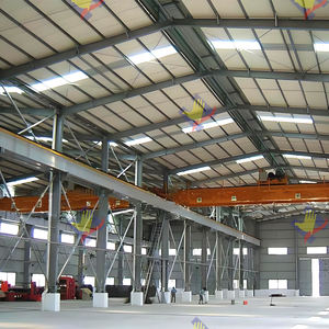 Cadre <span class=keywords><strong>de</strong></span> <span class=keywords><strong>portail</strong></span> <span class=keywords><strong>de</strong></span> toit à pente unique Structure en acier Bâtiment d'atelier fabriqué sur commande avec support <span class=keywords><strong>de</strong></span> conception gratuit - Product Image 4