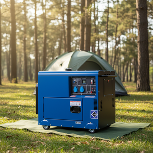 Generadores Diésel Silenciosos de Alta Calidad, <span class=keywords><strong>Arranque</strong></span> Automático, <span class=keywords><strong>Arranque</strong></span> Remoto, Tipo Móvil, Planta de Energía Eléctrica de 3kw a 12kva para Uso Doméstico - Product Image 4