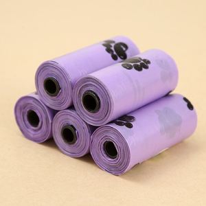 Sacs à déjections pour animaux de compagnie biodégradables, écologiques, colorés, imperméables, imprimés, avec contrôle des odeurs pour chiens, chats et petits animaux - Product Image 1