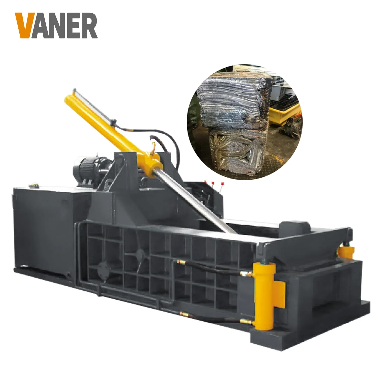 Vaner 2021 מכירה לוהטת פסולת מתכת הריקון מכונת גרוטאות מתכת קשירה ייצור מכונות גרוטאות אריזה מכונת גרוטאות עיתונות