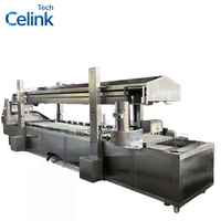 Machine à frire automatique à grande capacité, équipement de friteuse à convoyeur continu pour la production de chips et de snacks