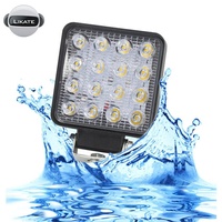Nouvelle puissance 48w 4 pouces couleur blanche 16d projecteur Led antibrouillard Cube faisceau ponctuel pour tout-terrain pour 4x4 sauvegarde Led lumière de travail