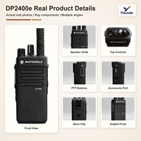 Radio portable Motorola DP2400e DMR d'origine, VHF 5W ou UHF 4W, 64 canaux, IP67, pour la communication des équipes de logistique d'entrepôt