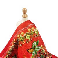 Tissu imprimé 100% Polyester motifs de fleurs pour la fabrication de draps de lit sarung thaïlandais