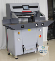 Double hydraulique automatique 5210DP Machine de découpe de papier 520mm Programme automatique Coupe-papier Couteau à guillotine Taille A3