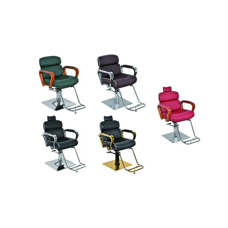 ホームサロンの斬新なスタイルのさまざまな色のゴージャスな理髪レディース美容待機椅子