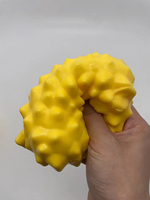 Boule de cire souple et croustillante en forme de fruit simulé, anti-stress, à récupération lente, faite à la main, pour décoration de bureau, avec bienfaits apaisants pour l'anxiété